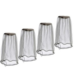 Premium Mesh Mosquito Head Net Outdoor Pack Of 4 Face Neck Fly Netting Hood