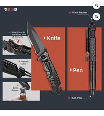 Fathers Day Gift Special 12 in 1 Emergency/Survival Kit Many Features for family
