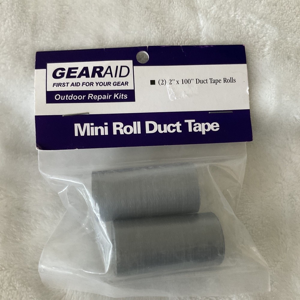 Mini Duct Tape Rolls – Camping, Travel, Medical, Cycling, Vehicle 2 Pack Gearaid