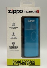 Zippo~ Blue Heatbank 6, Rechargeable Power Bank & Hand Warmer, F21, (New Sealed)