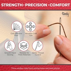 Stitching Needle – Smooth Hand Sewing with Blunt Tip Control – Consistent Res…
