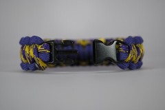 550 Paracord Survival Bracelet Cobra Purple/Grapevine «Made in the USA»