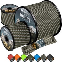 Reflective Paracord Rope 850Ib 50/100/200/500/1000ft 4MM 11 Strand para Cords