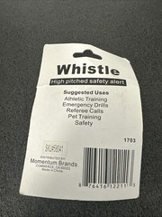 Metal Whistle With Lanyard NOS
