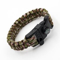 8 Pack Emergency Survival Bracelet with Whistle and Compass,Survival Kit,Wild…