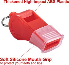 12 Packs Sports Whistles with Lanyard, for Coaches, Referees and Officials