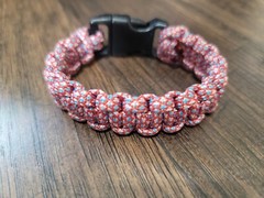 Handmade USA Paracord Bracelet 550 Multi Red-White-Blue Survival 3/4″ Buckle