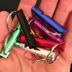 A Set of 5 Extra Loud Whistles for Camping Hiking Hunting Outdoors Sports and