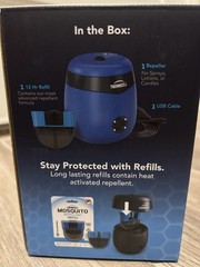 Thermacell E55 Rechargeable Mosquito Repellent New in Box Blue 1 Device 1 Refill