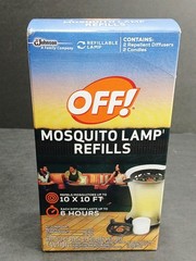 Off Back Yard Mosquito Lamp and Box of Refills NEW / 6 hrs & 10’x10′ of coverage