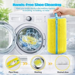 Shoe Washing 2 Yellow Bags(7.5″ x 17″), Washer Bag