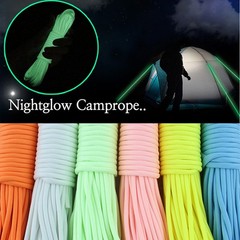 5 Pcs Outdoor Accessories Luminous Umbrella Rope Night Nine-core Ropes