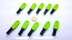 10 x Rod Striker/Scraper Blade Firesteel Ferro Flint Ferrocerium EDC BOB GREEN