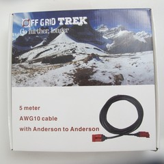 Off Grid Trek 5M (16ft) Anderson Cable 10G Flexible 30 Amp SMH Extension Solar