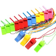 144PCS Plastic Whistles Bulk Whistles Training Sports Whistles with Lanyard USA