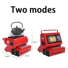 Camping Emergency Butane Heater Double Coherent Heat Source Outdoor Portable UE