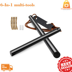 2-Pack Ferro Rod Fire Starter Kit Emergency Survival Kits Camping Hiking Magno