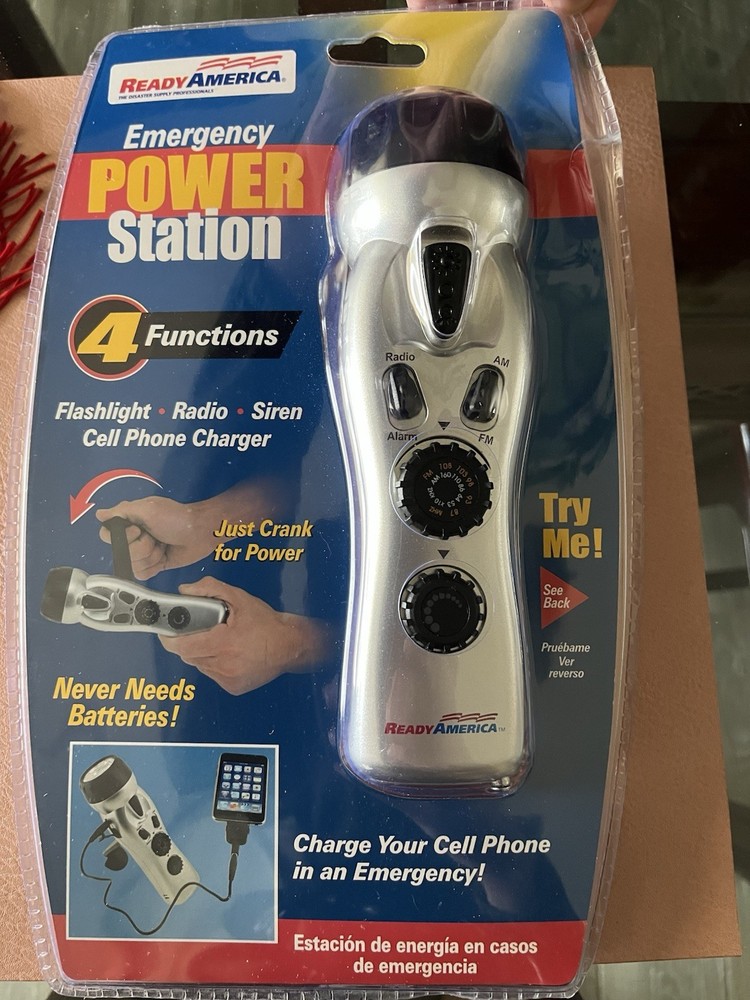 NEW Portable Emergency Power Station Flashlight Phone Charger Radio USB