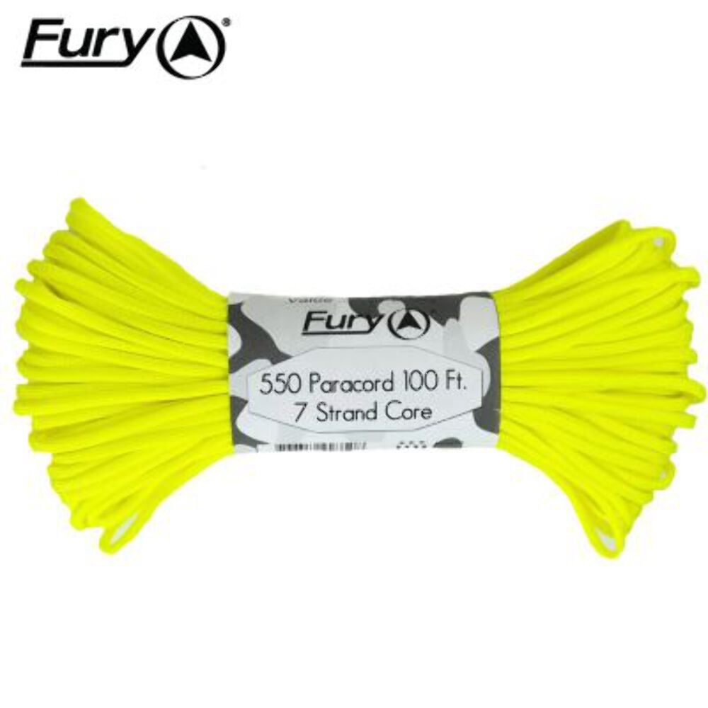 Fury Paracord 30m – Neon Yellow
