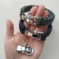 7 Packs Metal Buckles for Survival Paracord Bracelets, Adjustable Stylish Alloy
