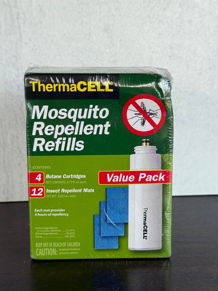 ThermaCELL Mosquito Repellent Refills 4 Cartridges 12 Insect Relent Mats NEW