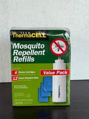 ThermaCELL Mosquito Repellent Refills 4 Cartridges 12 Insect Relent Mats NEW