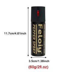 1/2/3/4/5 Pcs Professional Pepper Spray Strength 2 Oz Self Defense Protection