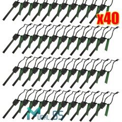 1/5/10~40x Fire Starter Flint Steel Strikers Survival Kit Ferro Rod Camping Tool