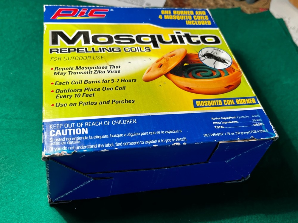 Mosquito Repellent 4-Coils with Terra Cotta Burner, Insect Repellent,