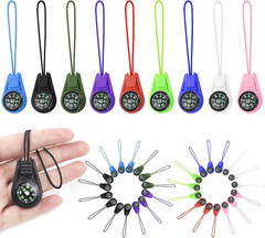 Mini Compass for Kids Keychain, Small Bulk Multi-Color Outdoor Camping Hiking Po