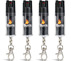 4 Burn Pepper Spray .50oz Self Defense Keychain Security Protection Safety Lock