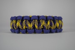 550 Paracord Survival Bracelet Cobra Purple/Grapevine «Made in the USA»