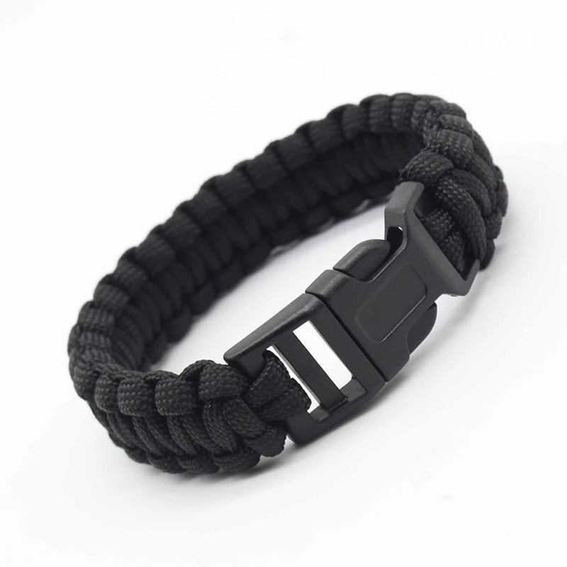 Outdoor Adjustable Paracord Survival emergency Rope Bracelet