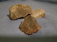 Flint and Steel Rock Flint Chert Stone Fire Making Camping Primitive Man Arrow