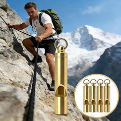 30 PCS Brass Safety Whistle, Emergency Whistle Survival Loud Whistles for Adu…