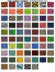 Paracord Spiral Keychain Key Fob – over 200 colors to choose from lanyard