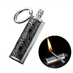 Emergency Fire Starter Keychain for Camping Backpacking and Hiking Adventures