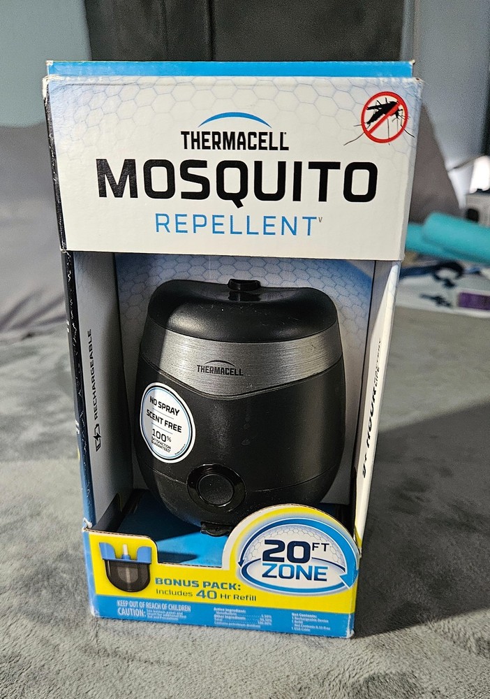 Thermacell 9Hr Rechargeable + 40hrs refill 20ft Mosquito Repeller (E90) E-Zone