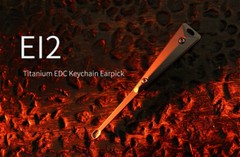 EI2 Titanium EDC Keychain Earpick,Titanium/G10, MeCarmy