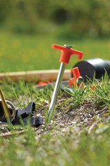 Coghlan’s Steel Nail Pegs for Camping, Heavy-Duty Tent One Size, 4 Pack