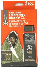 SOL Heavy Duty Emergency Blanket XL Waterproof Heat Reflective Survival Blanket