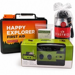 Emergency Preparedness Bundle First Aid Kit Radio Blanket Water Filter New