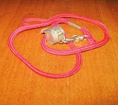 Vintage American Spirit Whistle M.A.P Class of 2000 Award Red Chain Made in USA