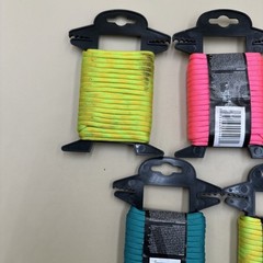 #N16- Tool Bench Hardware PARACORD TEAL 1/8in x 25 ft Lot of 5 New