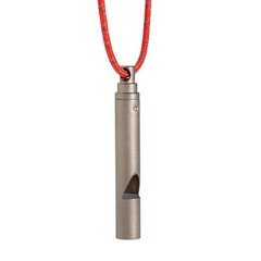 Vargo Titanium Emergency Whistle – Ultralight 100+ dB Pealess Multicolor