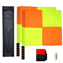 Soccer Referee Flag,Checkered Linesman Flags Set with Storage Bag,Metal Pole …