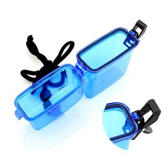 Waterproof Box for Swimming and Boating with Translucent Plastic Body in Red