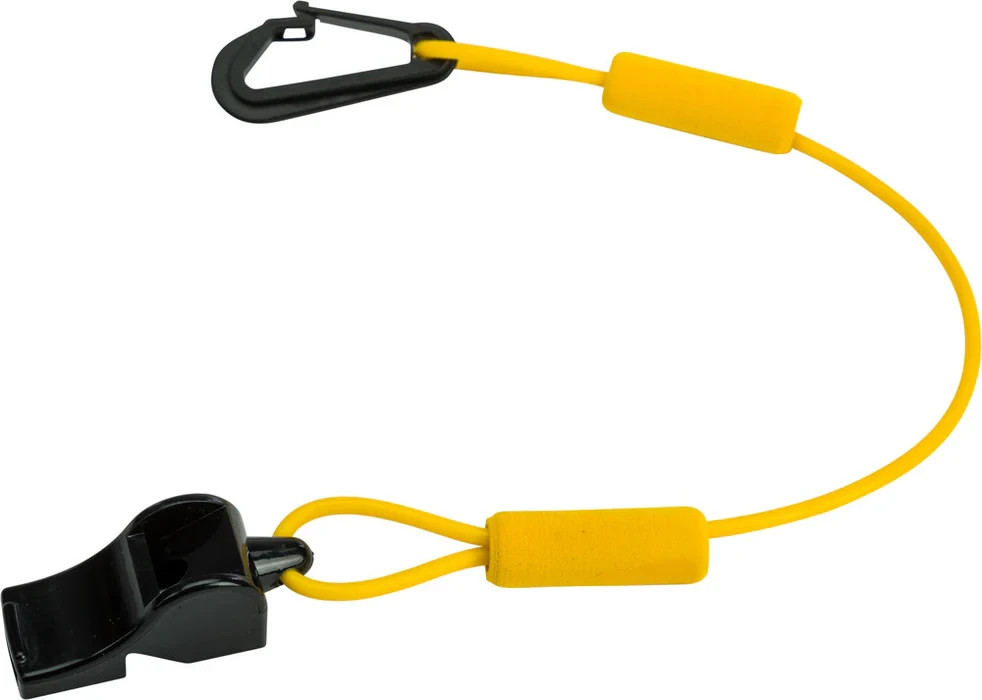 WPS 13-0574 LVW-17 YLW FLOATING WHISTLE W/LANYARD (YELLOW)