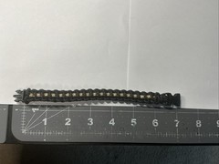Paracord Bracelet 275 Black With Copper Sparkle Center 7in- Handmade