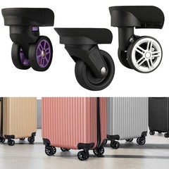Trolley Bag Wheel Set 1 Pair of Rotating Wheels Compatible with Various Cases